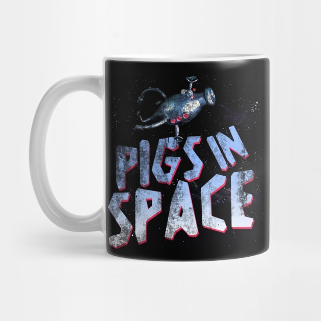 Pigs in Space, distressed by hauntedjack